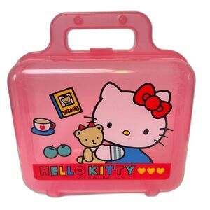 Sanrio Hello Kitty Storage Case Box Small Handle Pink